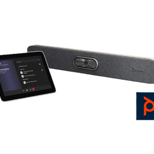 Poly Studio X70 video bar with AI auto-framing in conference room