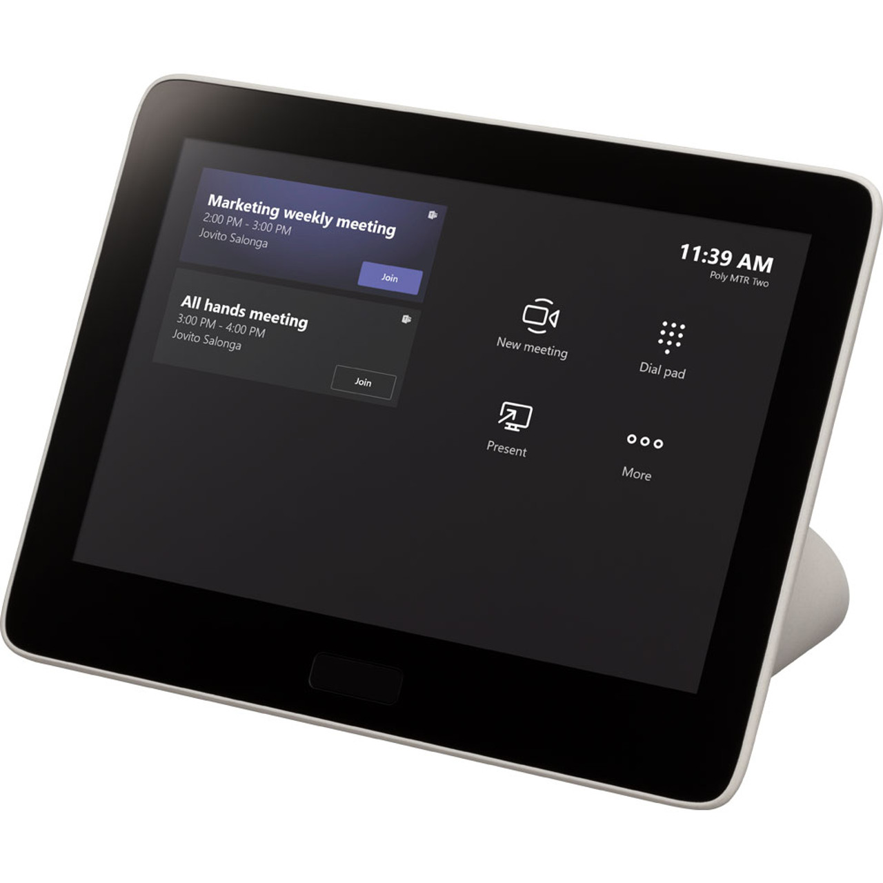 Poly TC8 touch controller for meeting room scheduling